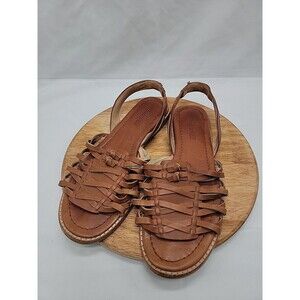 Madewell The Heidi Slingback Sandal Brown Leather 6.5